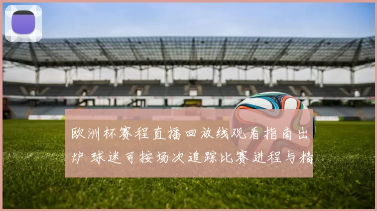 欧洲杯赛程直播回放线观看指南出炉 球迷可按场次追踪比赛进程与精彩瞬间