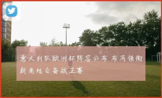 意大利队欧洲杯阵容公布 布冯领衔新老结合备战正赛